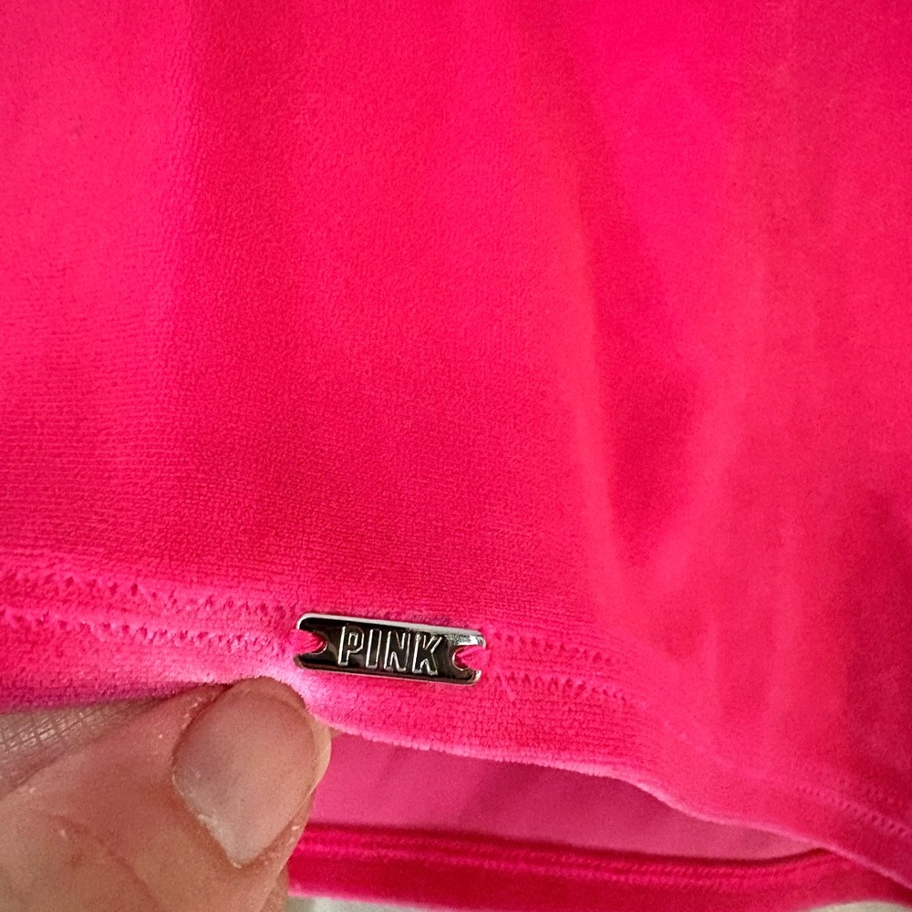 PINK Hot Pink Ultimate Lightly Lined Crop Bra Top size M - Picture 5 of 9